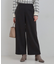 あったかカットツイルワイドパンツ