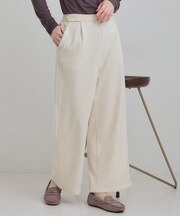 あったかカットツイルワイドパンツ