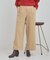 あったかカットツイルワイドパンツ
