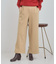 あったかカットツイルワイドパンツ