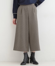 【洗濯機可/S-LL/あったか】体型カバーにも 裏起毛ガウチョパンツ