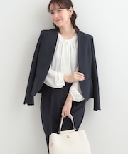 【3点スーツセット/洗濯機可】時短で好印象 セットアップ+ブラウス