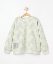 【130-150cm】タイダイ柄プリント裏毛スウェット