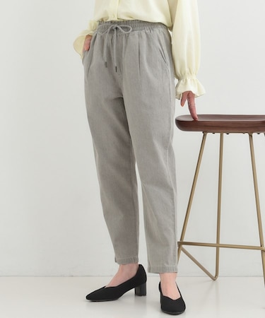 【ライトオンスデニム/S-LL】らくらく イージーデニムテーパードパンツ