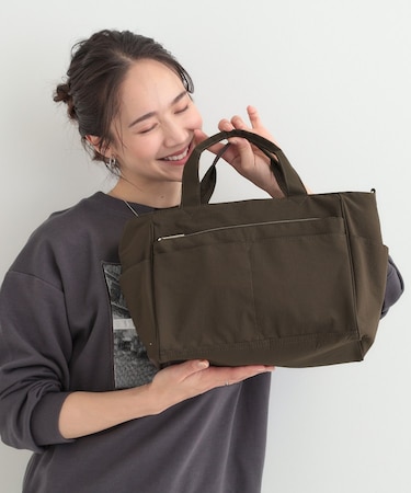 【撥水】12ポケットキャリーオントートバッグ