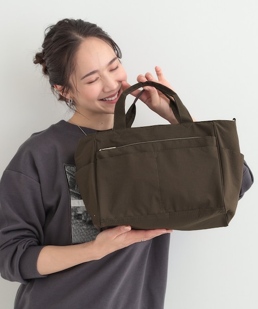 【撥水】12ポケットキャリーオントートバッグ