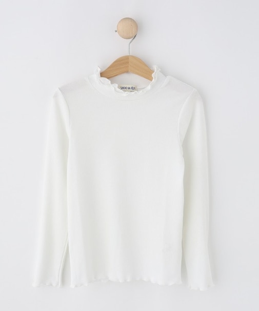 【110-140cm/プチセレ】リボンハイネックインナー