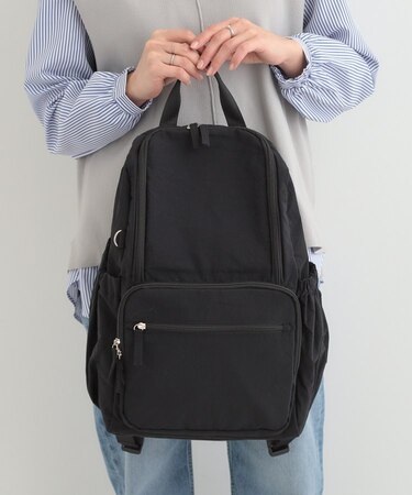 【撥水】ワンタッチショルダー自立リュック