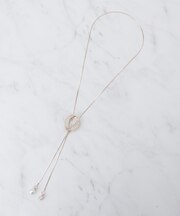 キラキラループタイネックレス