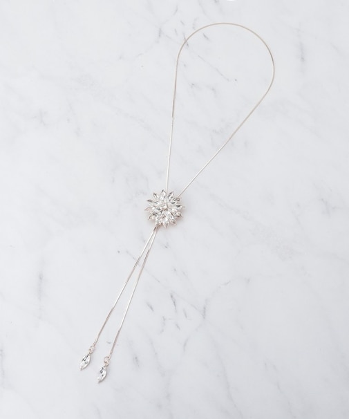 ゴージャスフラワーネックレス