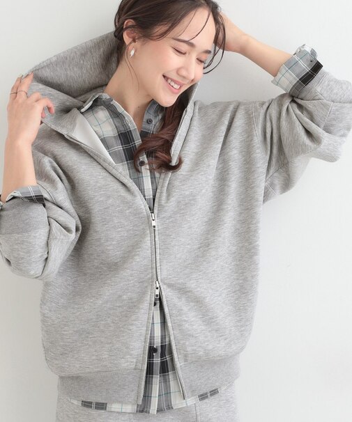 【セットアップ可/S-LL/なめらかタッチ】ZIPパーカ