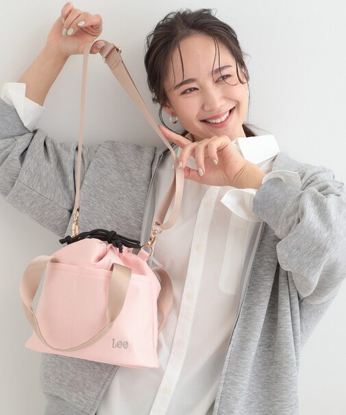 【Lee別注／撥水】巾着ショルダーバッグ