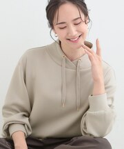 なめらかタッチ もちさら 大人のためのパーカ風トップス