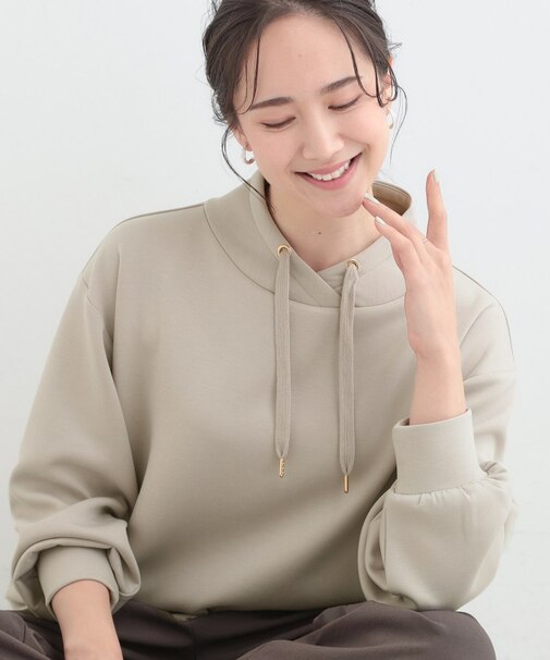 なめらかタッチ もちさら 大人のためのパーカ風トップス