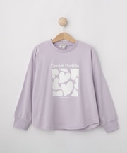 【100-150cm】プリントアソート裾ラウンドロンT