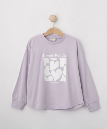 【100-150cm】プリントアソート裾ラウンドロンT