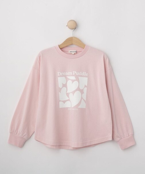 【100-150cm】プリントアソート裾ラウンドロンT