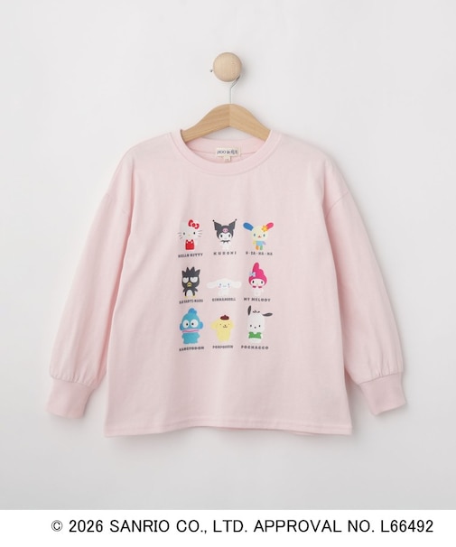 【サンリオキャラクターズ】オールスターフロントプリントロンT