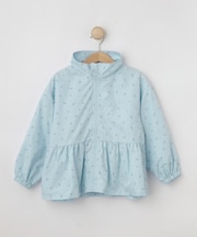 小花柄ペプラムブルゾン