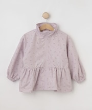 小花柄ペプラムブルゾン