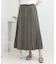 スウェードライクプリーツスカート