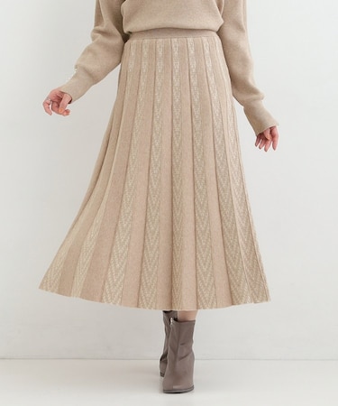 【セットアップ可／S－LL】新色追加 女性らしさ際立つ 洗えるもちもちニットスカート