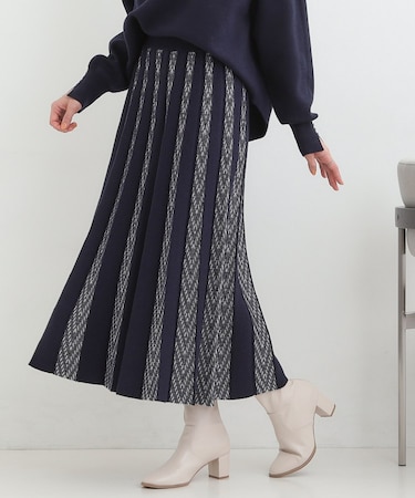 【セットアップ可／S－LL】新色追加 女性らしさ際立つ 洗えるもちもちニットスカート