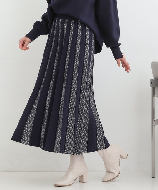 【セットアップ可／S－LL】新色追加 女性らしさ際立つ 洗えるもちもちニットスカート