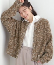 【洗濯機可/前後2WAY】ぽこぽこニットカーディガン