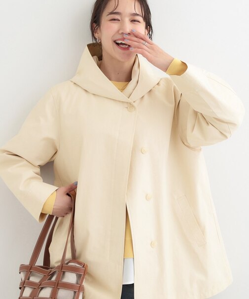 【防花粉/S-LL】ゆったり着られる テントフーディージャケット