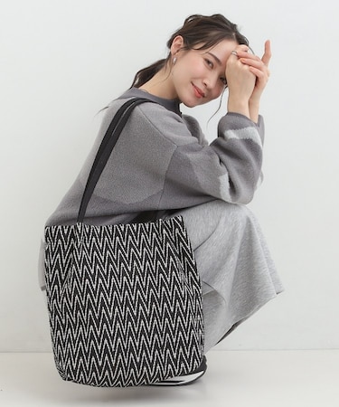 【インド製】ジャカードトートバッグ