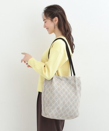 【インド製】ジャカードトートバッグ