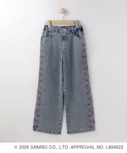 【サンリオキャラクターズ】ハローキティ刺繍デニム