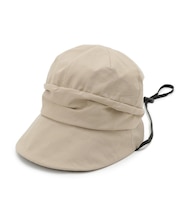 顔回りすっぽりキャスケット