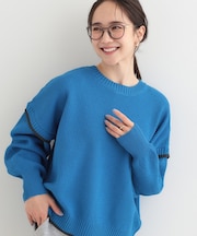 【前後2WAY】配色パイピングニット