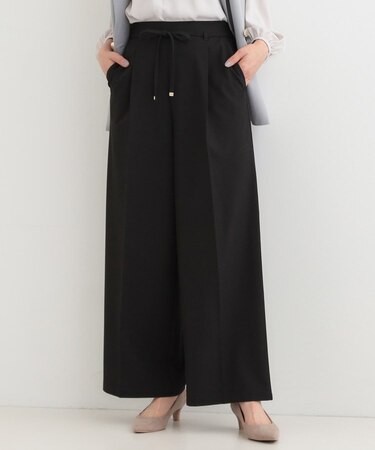 【着丈選べる/S-LL】センタープレスできちんと見え イージーワイドパンツ