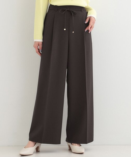 【着丈選べる/S-LL】センタープレスできちんと見え イージーワイドパンツ