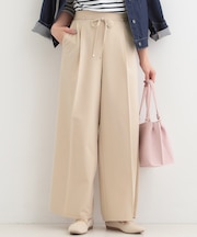 【着丈選べる/S-LL】センタープレスできちんと見え イージーワイドパンツ