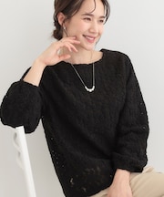 お花起毛レーストップス