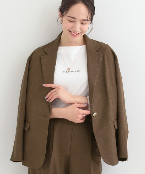 【S-LL/セットアップ可/イージーケア/UV】オンにもオフにも シングルジャケット