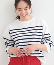 まるでTシャツ 大人カジュアルコーデに最適なボーダーニット