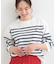 まるでTシャツ 大人カジュアルコーデに最適なボーダーニット