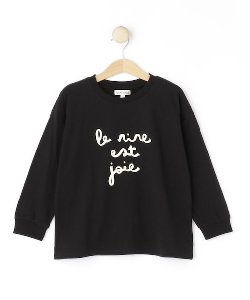 【100-150cm】コード刺繍ロンT