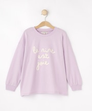 【100-150cm】コード刺繍ロンT