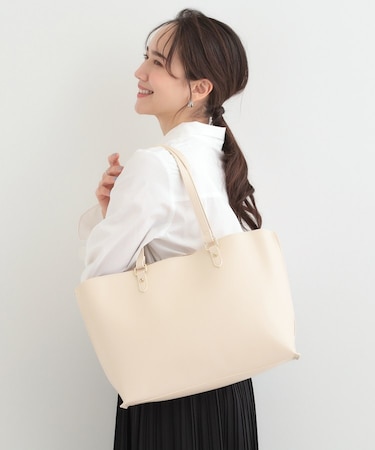 【A4】サイド配色トートバッグ