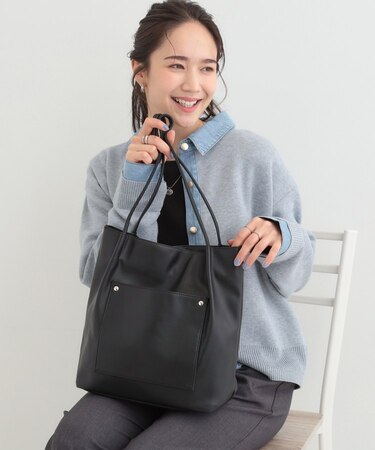 つまみハンドルトートバッグ