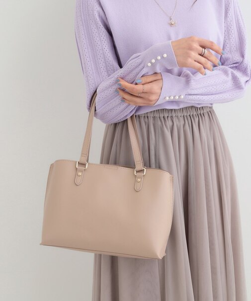 サイド配色トートバッグ