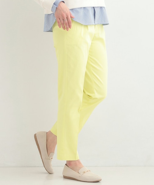 【洗濯機可/SS-LL/美脚シルエット】脚を真っ直ぐに見せてくれる スティックパンツ