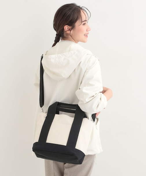 配色キャンバストートバッグ