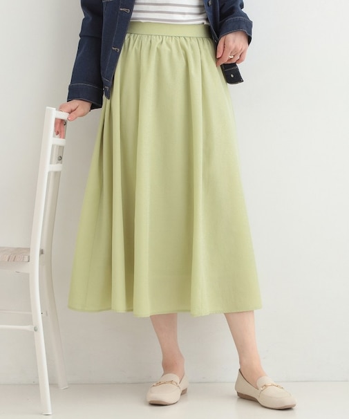 ギャザーフレアスカート
